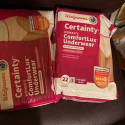 NEW- 2 Bag Of Certainty Women’s Underwear Small Size