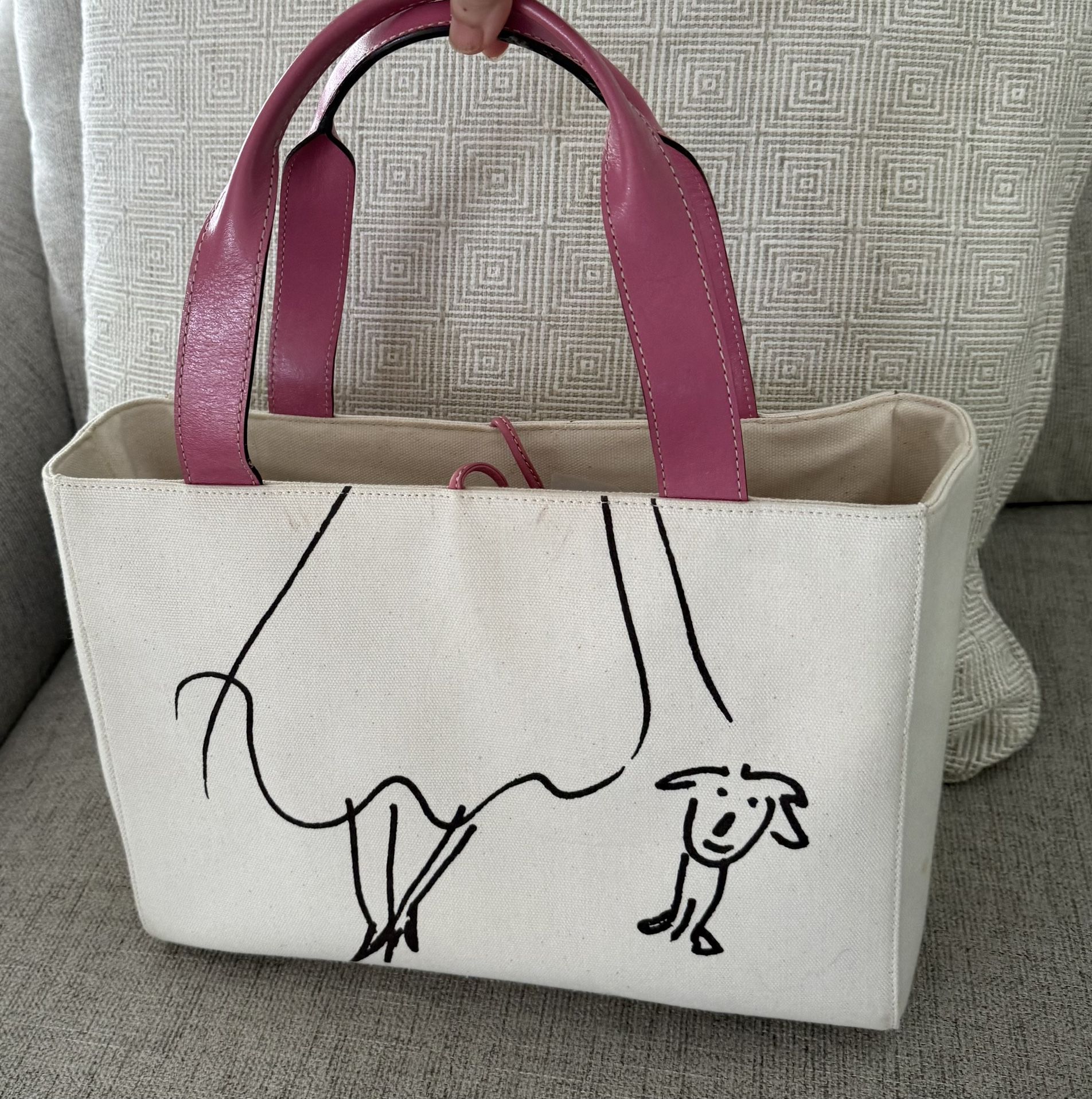 Kate Spade - Maria Kalman Ivory Limited Edition Canvas Handbag / Purse
