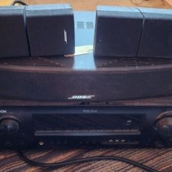 Denon Receiver And Bose Audio Surround Speakers