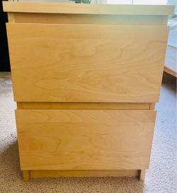 IKEA Malm 2-Drawer Chest Birch Veneer