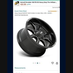 Moto Metal 6-Lug Wheel 🛞 255/70R18 Presidents Day Special