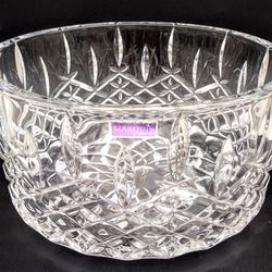 MARQUIS by Waterford - Crystalline Markham Bowl - 9" by 4" Holds 48oz • Crystalline Bowls, Home Decorative Bowls & Vases, Decorative Glass, Home Garde