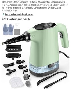 Handheld Pressurized Steam Cleaner with Accessories