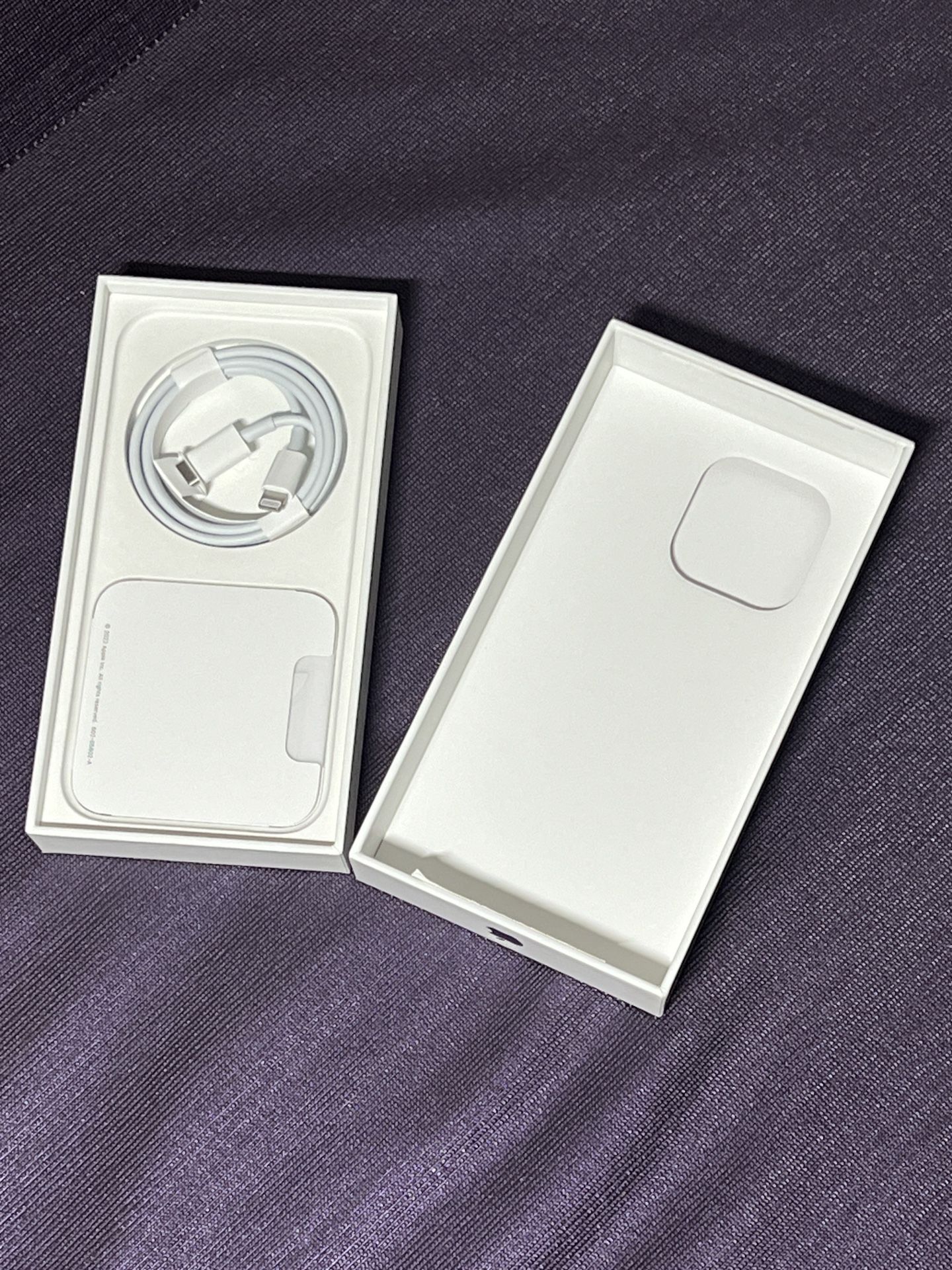 Iphone 14 Pro Box With Charging Cable- No Phone
