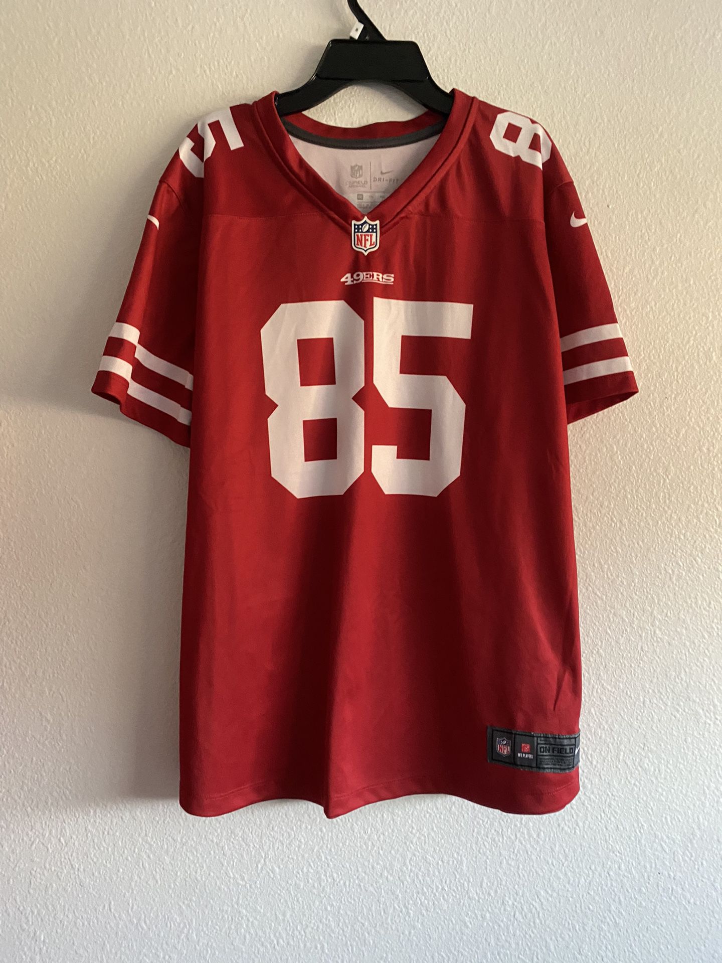George Kittle #85 San Francisco 49ers Nike Dri-Fit NFL Red Jersey Men’s XXL