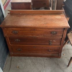 Antique Vintage Oak Dresser