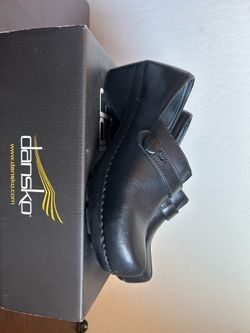 Dansko Clog Black Leather Womens 7