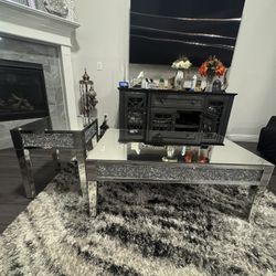 Glass Center and Side Table