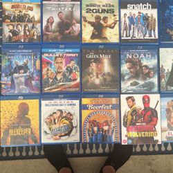 19 Movies All Blue ray Except 1