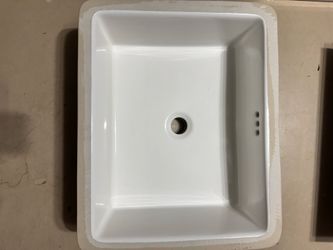 Square undermount sink