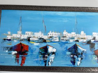 Large Painting with Custom frame