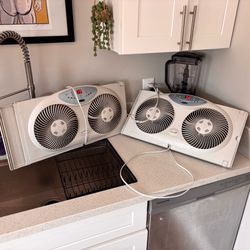 2 dual window fans