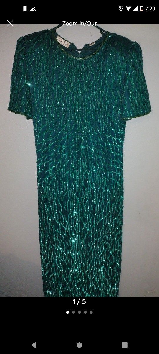 Lawrence kazar size XL women's dress sequin