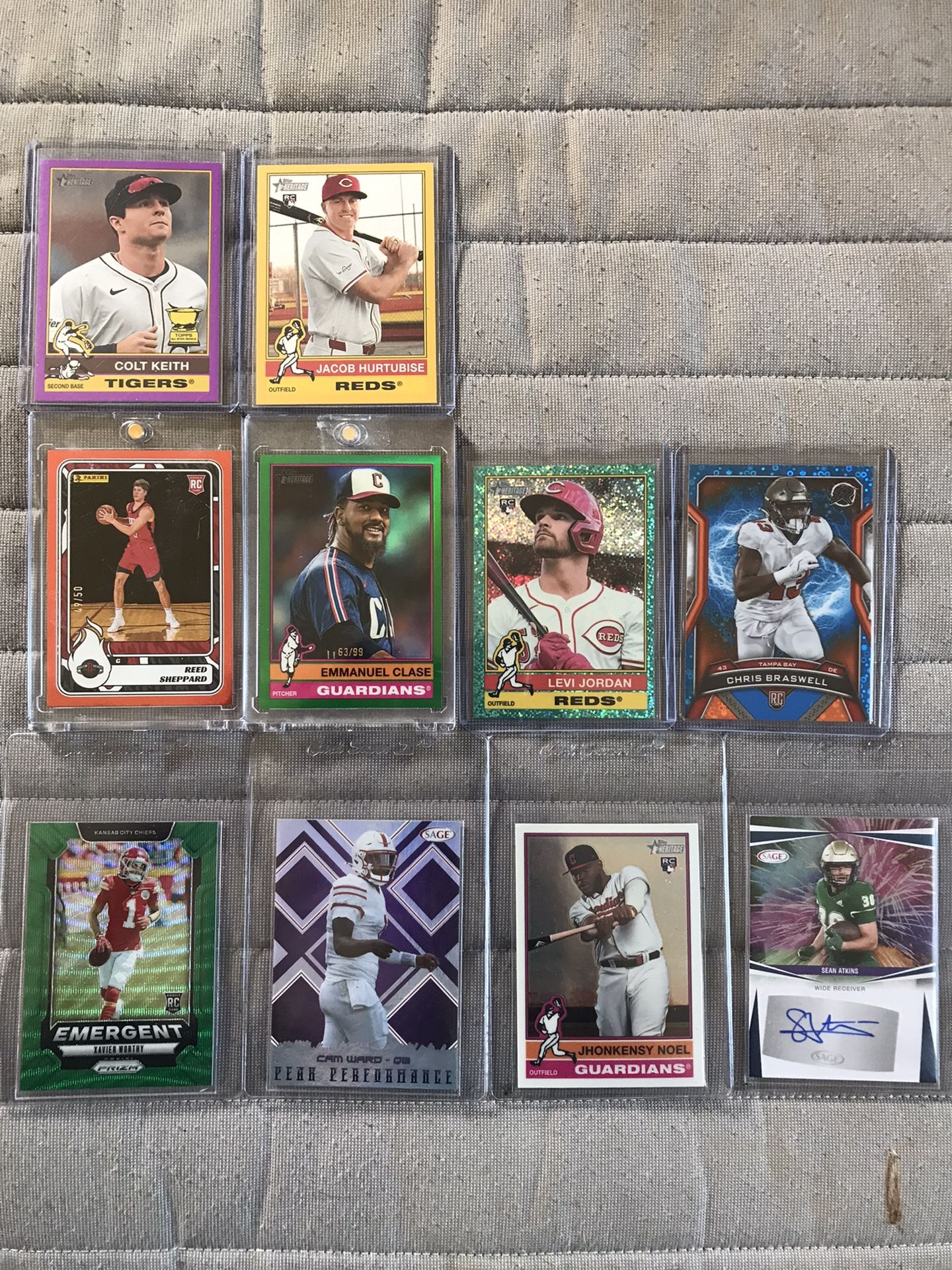 Topps Prizm Bowman Hoops Football Baseball Cards