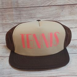 Trucker Snapback Tennis Hat Vintage New