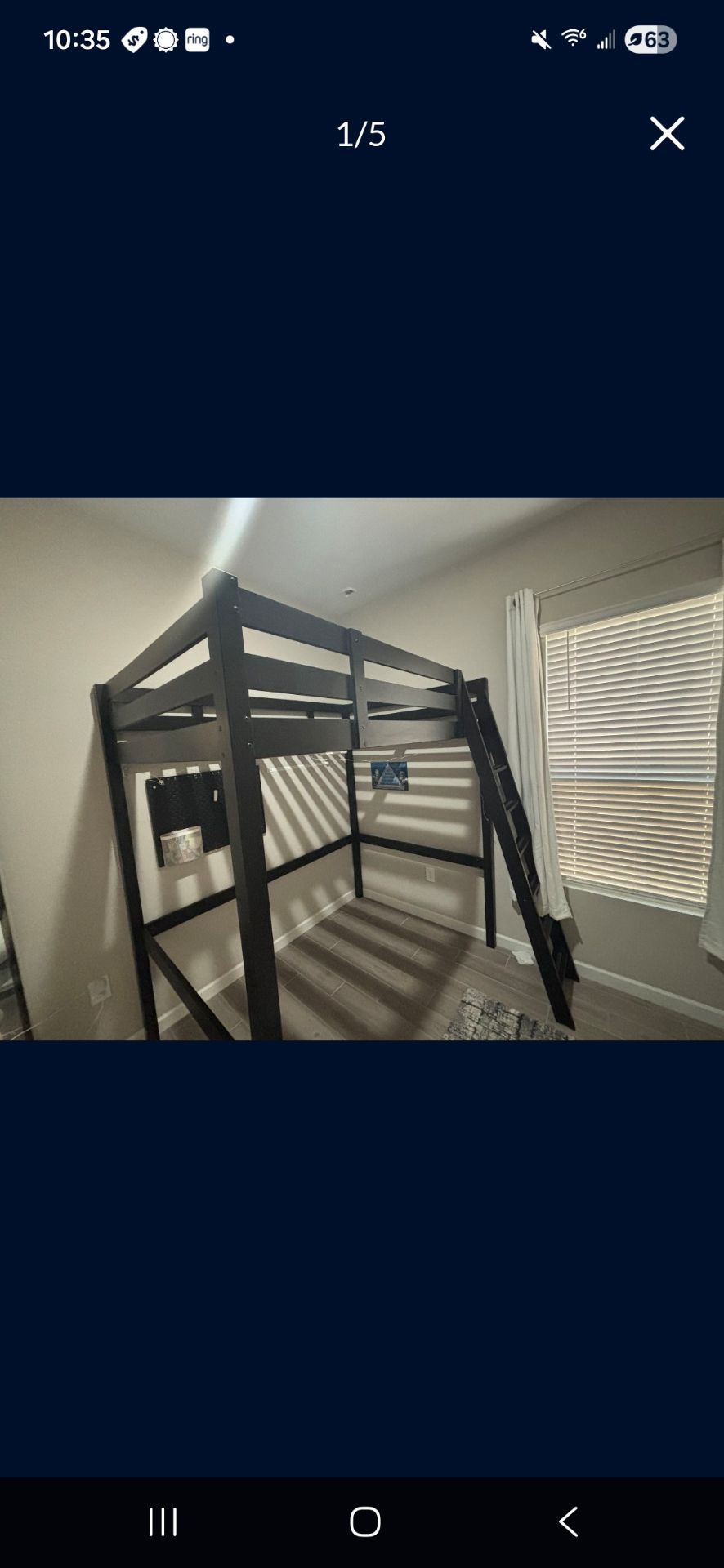 Full Bunk Bed Withe