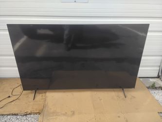 Nice Black 72" Vizio Flat Panel TV Screen & With Cord Needs Remote Control Good Condition.