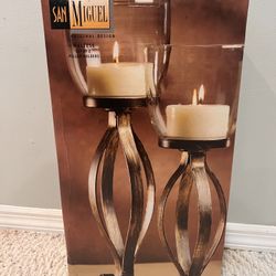 Candle Pillars Set Of 2 - Brand New!