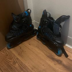 Roller Blades- Adjustable Size Adult 9-12