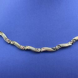 10Kt White Gold 17” Link Necklace 10.40g 179902/12