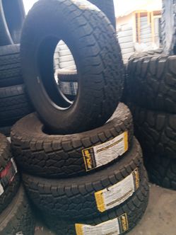 New set of tires aplus all terrain 235 75 15