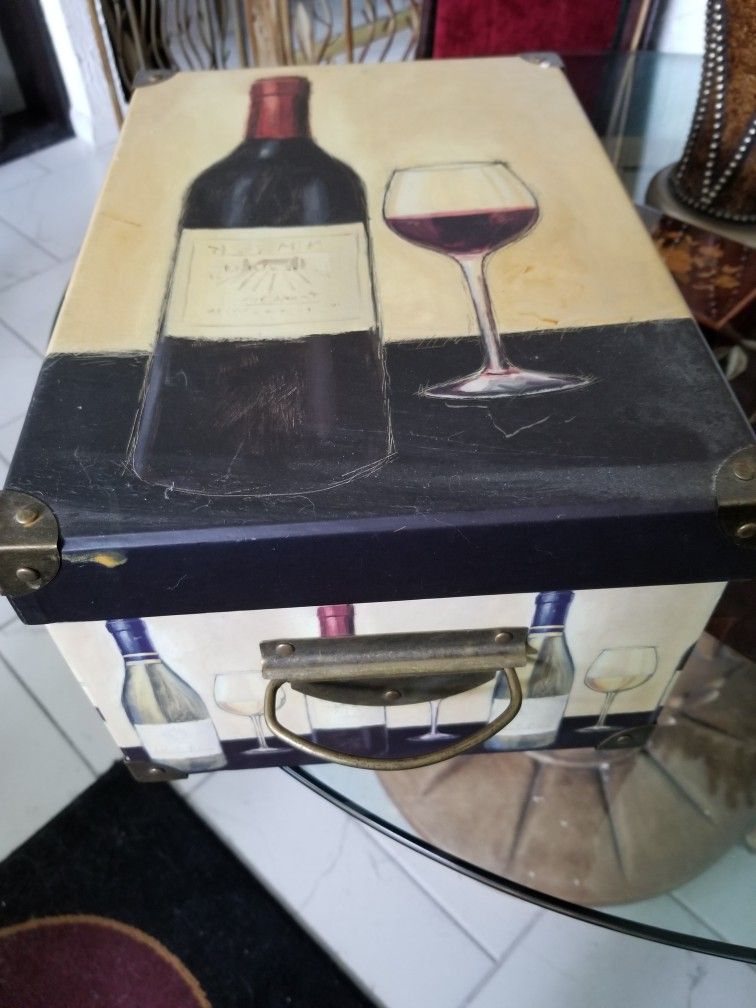 Wine Themed Storage Box