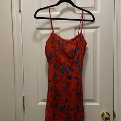 Red Floral Dress