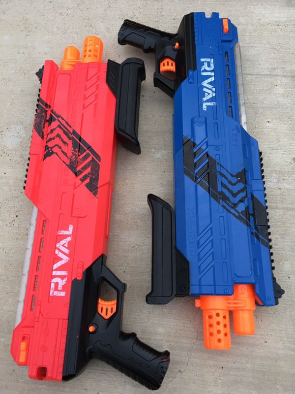 NERF RIVAL ZEUS MXV-1200 TEAM RED & BLUE GUNS