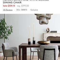 BOUCLE ACCENT CHAIR CB2