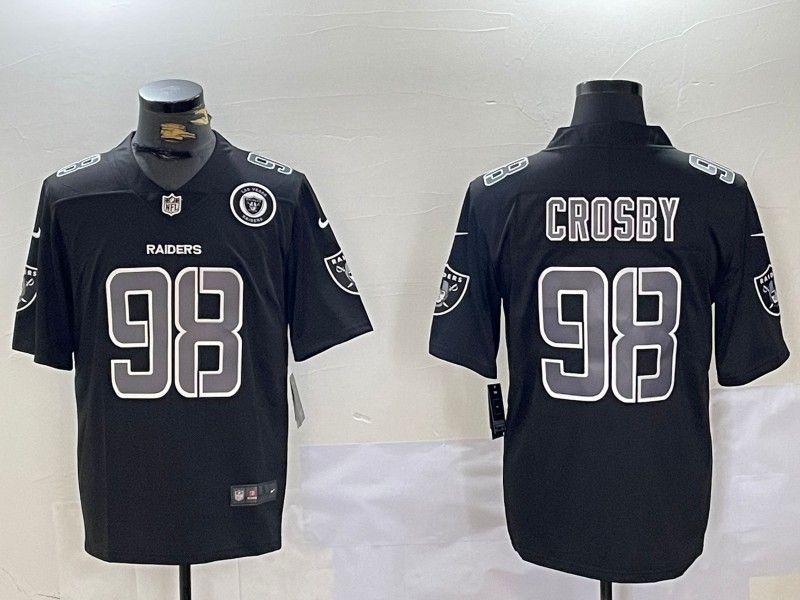 2025 Adult Las Vegas Raiders Maxx Crosby NO.98 Football Jerseys