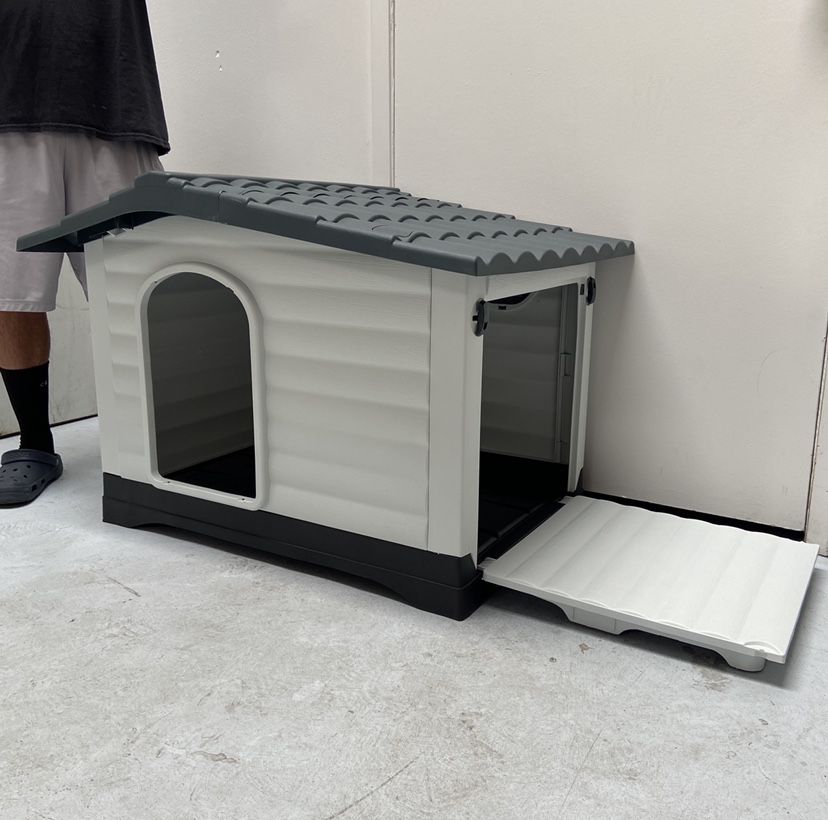 Luxury Small To Medium Dog House! Optional Patio! Brand New! Great For Indoor And Outdoor! 36” L x 27” W x 26” H ~ Adjustable Ventilation Kennel Crate
