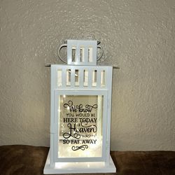 Memorial Lantern w/ Fairy Lights