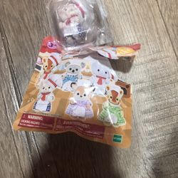 Calico Critters Cutie Collectibles Bistro Babies Fennec Fox Opened Bling Bag