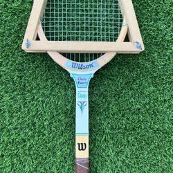 Vintage Wilson Chris Evert Professional Champ Wooden Tennis Racquet