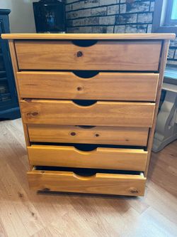 Solid wood 6 drawer