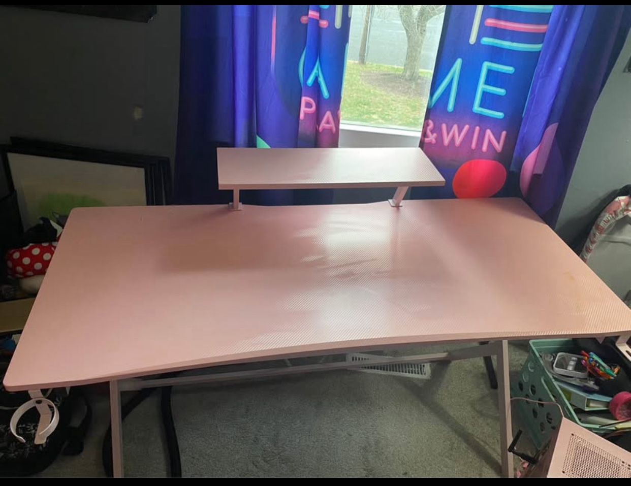 Pink Gaming Desk