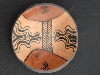 Decorative Wooden Bowl 5" wide