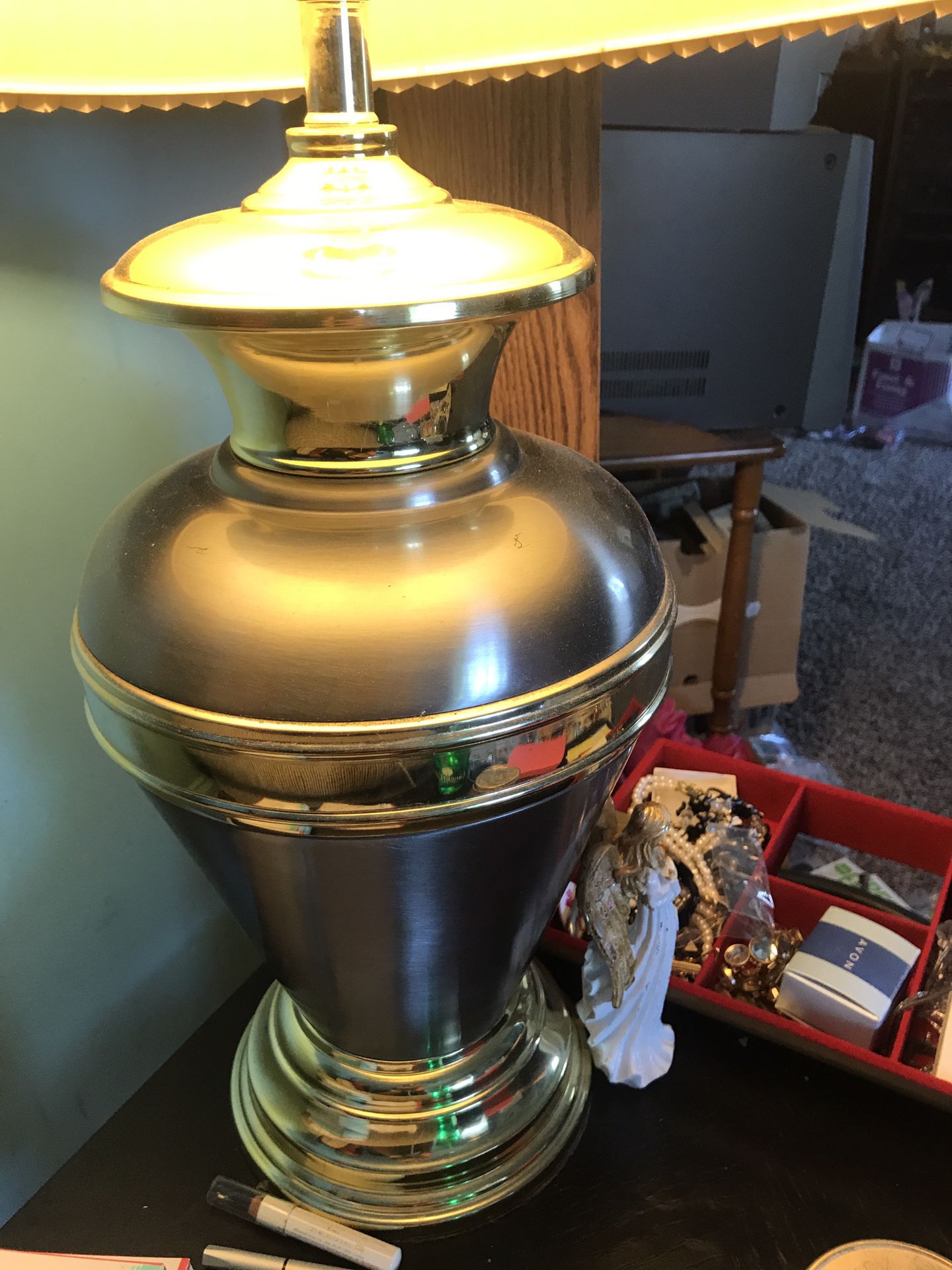 Lamp brass and gold