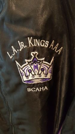 LA Jr Kings aaa hockey warm ups jacket pants suit ice gear