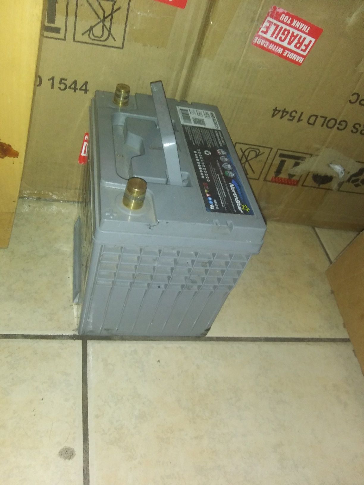 Northstar agm35 battery like new agm battery. Car audio for Sale in