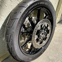 Harley Davidson M8 Softail Low Rider S Wheels, Tires, Rotors and Pulley