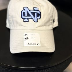 White Unc Dad Nike Hat 