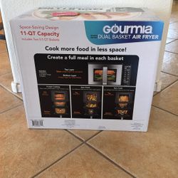 Dual Basket Air Fryer - Gourmia Brand New 