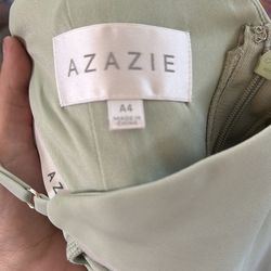 AZAZIE A4 sage green dress