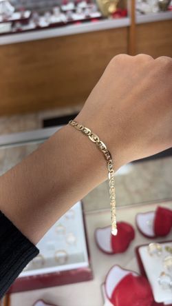 14k esclava de tres oros