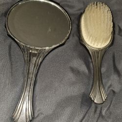 Antique Towle Mirror And Brush Set