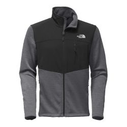 The North Face Norris Full Zip Jacket Heather Gray Black Lightweight Fleece Men Size M