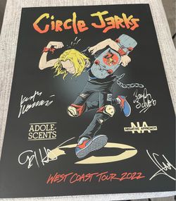 Circle Jerks Poster SIGNED