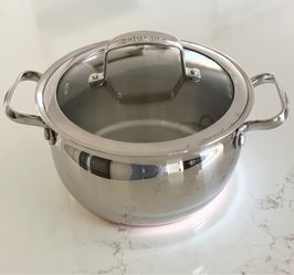 Tools of the Trade Belgique 3 qt Copper bottom Pot with Glass Lid