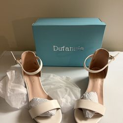 Dufannie Girls  Open Toe Ankle Strap Heels  Sandal Shoes